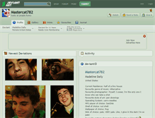 Tablet Screenshot of mastercat782.deviantart.com