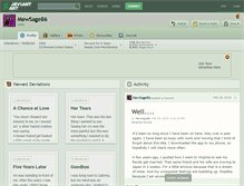 Tablet Screenshot of mewsage86.deviantart.com