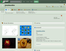 Tablet Screenshot of metalmandible.deviantart.com