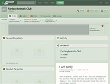 Tablet Screenshot of fantasyanimals-club.deviantart.com