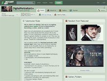 Tablet Screenshot of digitalportraitart.deviantart.com