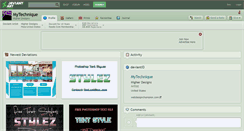 Desktop Screenshot of mytechnique.deviantart.com