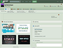 Tablet Screenshot of mytechnique.deviantart.com