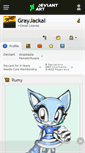 Mobile Screenshot of grayjackal.deviantart.com
