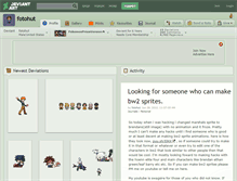 Tablet Screenshot of fotohut.deviantart.com