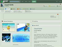 Tablet Screenshot of cloud-r-strife.deviantart.com