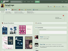 Tablet Screenshot of pipingpringle.deviantart.com