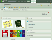 Tablet Screenshot of moocoolcows.deviantart.com