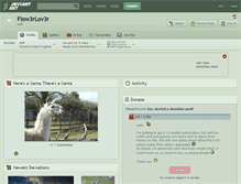 Tablet Screenshot of flow3rlov3r.deviantart.com