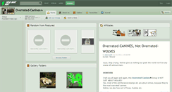 Desktop Screenshot of overrated-canines.deviantart.com