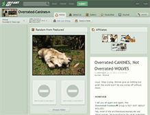 Tablet Screenshot of overrated-canines.deviantart.com