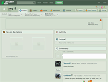 Tablet Screenshot of bony18.deviantart.com