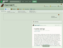 Tablet Screenshot of dragonmagic94.deviantart.com
