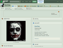 Tablet Screenshot of donchan.deviantart.com