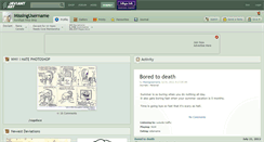Desktop Screenshot of missingusername.deviantart.com