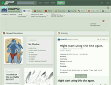 Tablet Screenshot of cobalt900.deviantart.com