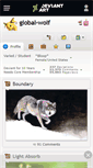 Mobile Screenshot of global-wolf.deviantart.com