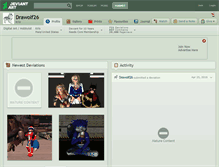 Tablet Screenshot of drawolf26.deviantart.com