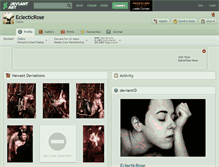 Tablet Screenshot of eclecticrose.deviantart.com