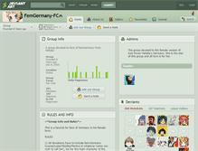 Tablet Screenshot of femgermany-fc.deviantart.com