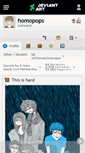 Mobile Screenshot of homopops.deviantart.com