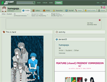 Tablet Screenshot of homopops.deviantart.com