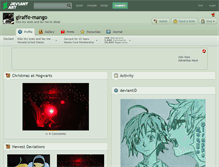 Tablet Screenshot of giraffe-mango.deviantart.com
