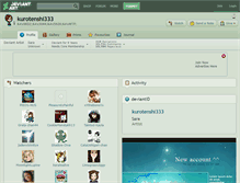 Tablet Screenshot of kurotenshi333.deviantart.com