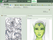 Tablet Screenshot of morindis.deviantart.com