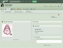 Tablet Screenshot of newtronica.deviantart.com