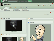 Tablet Screenshot of dragonkahn.deviantart.com