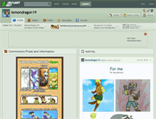 Tablet Screenshot of lemondragon19.deviantart.com