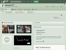 Tablet Screenshot of mannymo777.deviantart.com