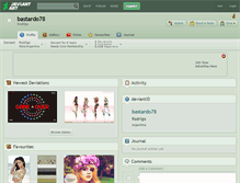 Tablet Screenshot of bastardo78.deviantart.com