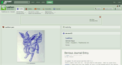 Desktop Screenshot of leafeon.deviantart.com