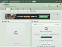Tablet Screenshot of nishido.deviantart.com