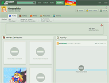 Tablet Screenshot of himanahito.deviantart.com