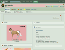 Tablet Screenshot of necronomic.deviantart.com