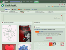 Tablet Screenshot of kyliexbroflovski.deviantart.com