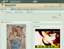 Tablet Screenshot of diamonds-hearts.deviantart.com