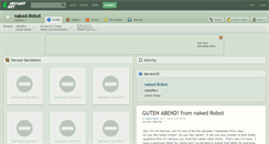 Desktop Screenshot of naked-robot.deviantart.com