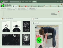 Tablet Screenshot of pandorius.deviantart.com