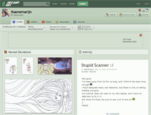 Tablet Screenshot of itsamemarijn.deviantart.com