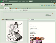 Tablet Screenshot of coelha-da-lua.deviantart.com