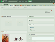 Tablet Screenshot of nininja.deviantart.com