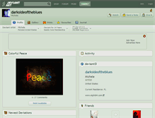 Tablet Screenshot of darksideoftheblues.deviantart.com