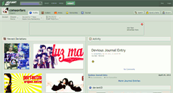 Desktop Screenshot of comeonfans.deviantart.com