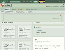 Tablet Screenshot of lo-ruke-ex.deviantart.com