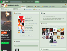 Tablet Screenshot of ameliaxjane.deviantart.com