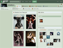 Tablet Screenshot of corsetry.deviantart.com